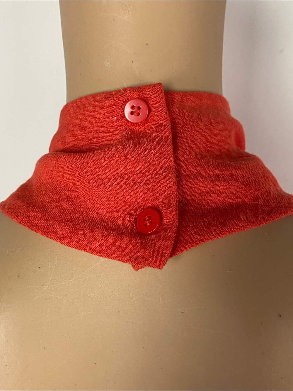 H&M Red High Cross-Neck Crop Top - Picture 3 of 5
